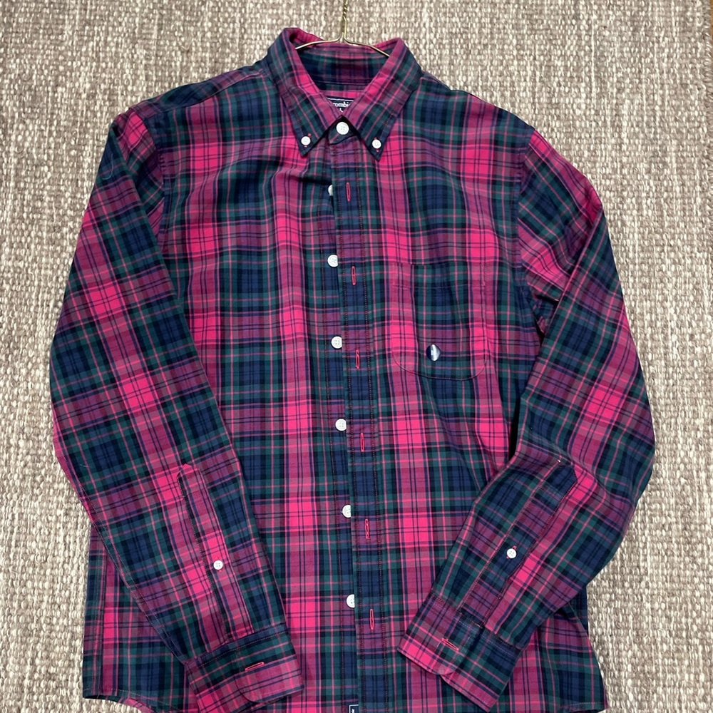 Abercrombie & Fitch Red and Green Plaid Shirt NWT